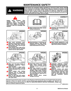 Bobcat 3650 Utility Vehicle service manual