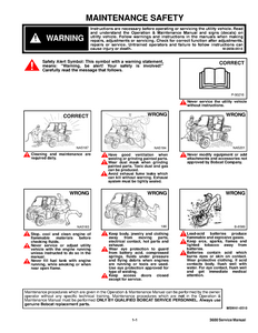 Bobcat 3600 Utility Vehicle service manual