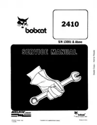 Bobcat 2410 Articulated Loader Service Repair Manual preview