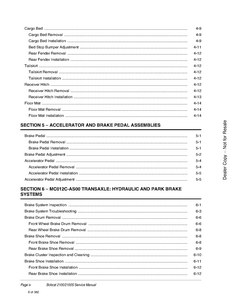 Bobcat 2100S Utility Vehicle service manual
