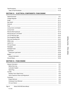 Bobcat 2100S Utility Vehicle manual pdf