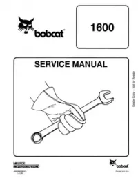 Bobcat 1600 Articulated Loader Service Repair Manual preview