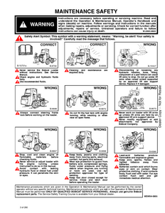 Bobcat 1600 Articulated Loader service manual