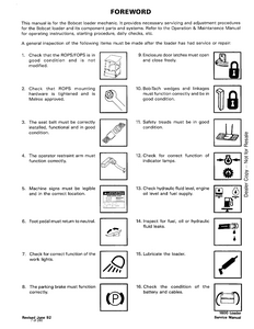 Bobcat 1600 Articulated Loader manual pdf
