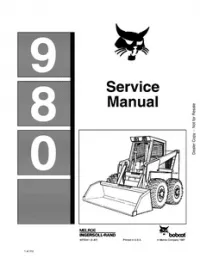 Bobcat 980 Skid Steer Loader Service Repair Manual preview