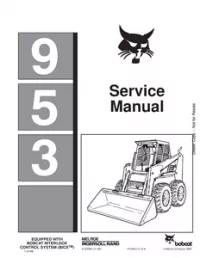 Bobcat 953 Skid Steer Loader Service Repair Manual preview