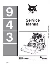 Bobcat 943 Skid Steer Loader Service Repair Manual preview
