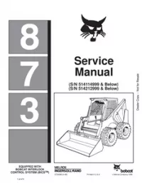 Bobcat 873 Skid Steer Loader Service Repair Manual preview
