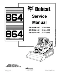 Bobcat 864  864 High Flow Skid Steer Loader Service Repair Manual #2 preview