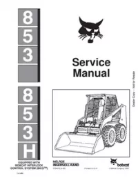 Bobcat 853  853H Skid Steer Loader Service Repair Manual #2 preview