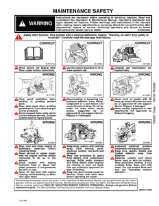 Bobcat 853H Skid Steer Loader manual