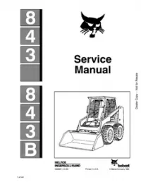 Bobcat 843  843B Skid Steer Loader Service Repair Manual preview