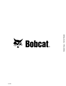 Bobcat 843B Skid Steer Loader manual pdf