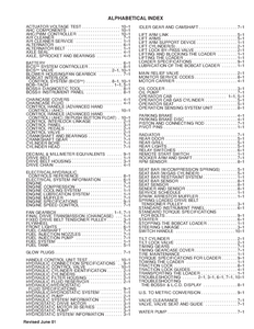 Bobcat 773 Skid Steer Loader service manual