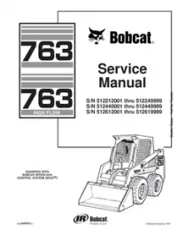 Bobcat 763  763 HIGH FLOW Skid Steer Loader Service Repair Manual #2 preview