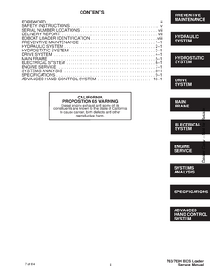 Bobcat 763 HIGH FLOW Skid Steer Loader manual pdf
