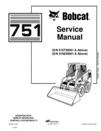 Bobcat 751 Skid Steer Loader Service Repair Manual #3 preview