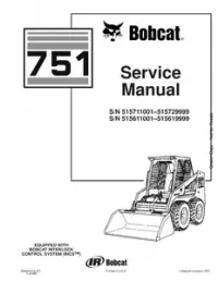 Bobcat 751 Skid Steer Loader Service Repair Manual #2 preview