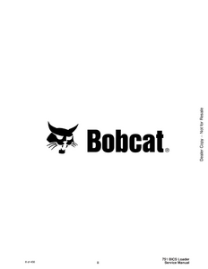 Bobcat 751 Skid Steer Loader manual