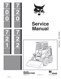 Bobcat 700  720  721  722 Skid Steer Loader Service Repair Manual preview