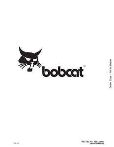 Bobcat 722 Skid Steer Loader manual