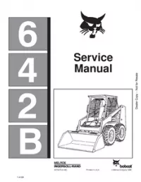 Bobcat 642B Skid Steer Loader Service Repair Manual preview