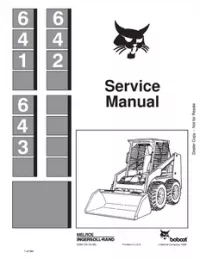 Bobcat 641  642  643 Skid Steer Loader Service Repair Manual preview