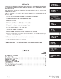 Bobcat 643 Skid Steer Loader manual pdf
