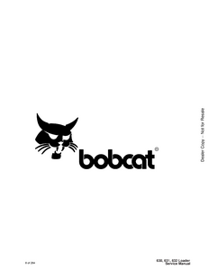 Bobcat 632 Skid Steer Loader manual