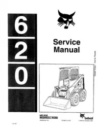 Bobcat 620 Skid Steer Loader Service Repair Manual preview