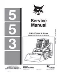 Bobcat 553 Skid Steer Loader Service Repair Manual preview
