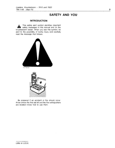 John Deere 7610 Knuckleboom Loader manual