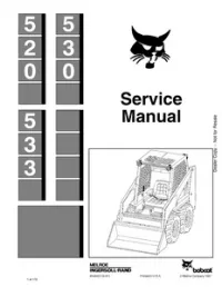 Bobcat 520  530  533 Skid Steer Loader Service Repair Manual preview