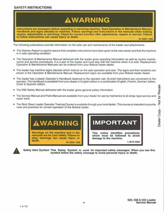 Bobcat 533 Skid Steer Loader manual pdf