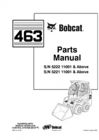 PM-Bobcat 463 Skid Steer Loader Parts Manual preview