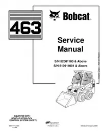 SM-Bobcat 463 Skid Steer Loader Service Repair Manual preview