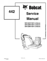 Bobcat 442 Mini Excavator Service Repair Manual preview