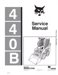 Bobcat 440B Skid Steer Loader Service Repair Manual preview