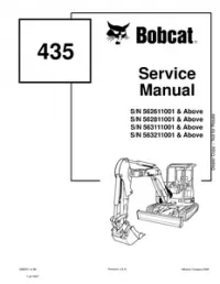 Bobcat 435 Compact Excavator Service Repair Manual #2 preview