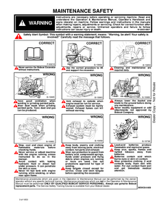 Bobcat 341 Mini Excavator G Series manual