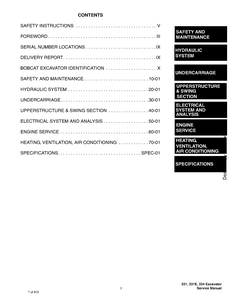Bobcat 334 Hydraulic Excavator D Series manual pdf