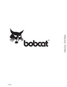 Bobcat X331 Hydraulic Excavator manual
