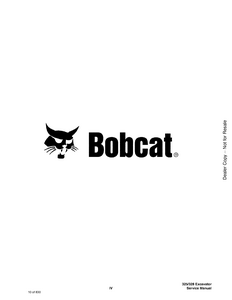 Bobcat 328 Hydraulic Excavator G Series manual pdf