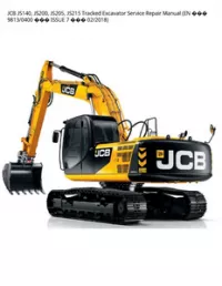JCB JS140  JS200  JS205  JS215 Tracked Excavator Service Repair Manual (EN  9813/0400  ISSUE 7  - 02/2018 preview