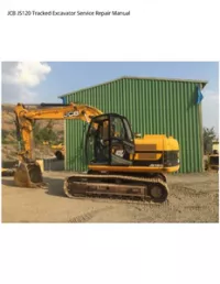 JCB JS120 Tracked Excavator Service Repair Manual preview
