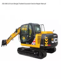 JCB JS85 (JS Auto Range) Tracked Excavator Service Repair Manual preview
