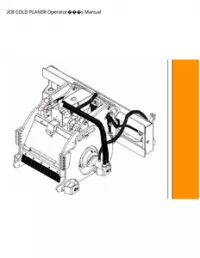 JCB COLD PLANER Operators Manual preview