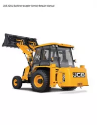 JCB 2DXL Backhoe Loader Service Repair Manual preview