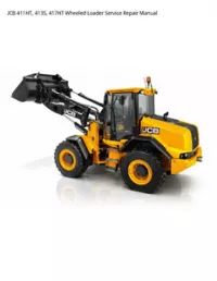 JCB 411HT  413S  417HT Wheeled Loader Service Repair Manual preview