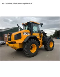 JCB 419S Wheel Loader Service Repair Manual preview